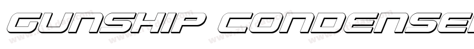 Gunship Condensed Ital字体转换